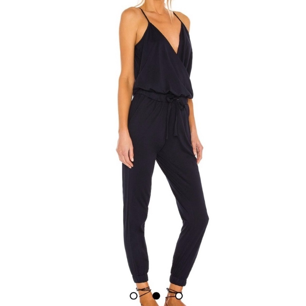 Bobi Supreme Jersey Tied Waist Faux Wrap
Jumpsuit